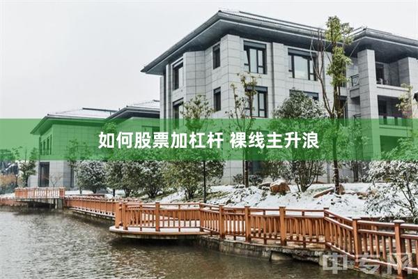 如何股票加杠杆 裸线主升浪